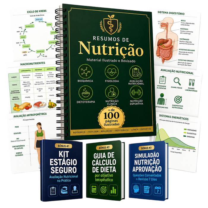 Resumos de Nutrição - + de 100 páginas ilustradas