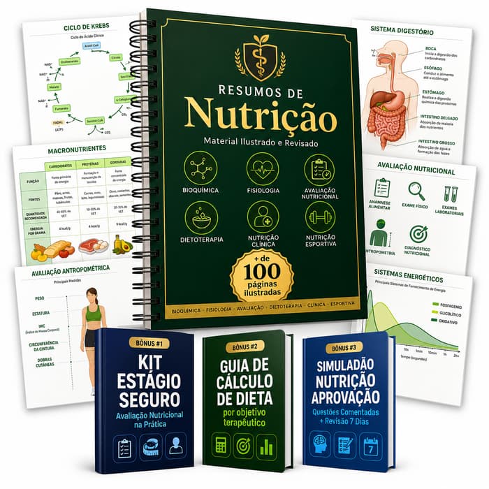 Resumos de Nutrição - + de 100 páginas ilustradas